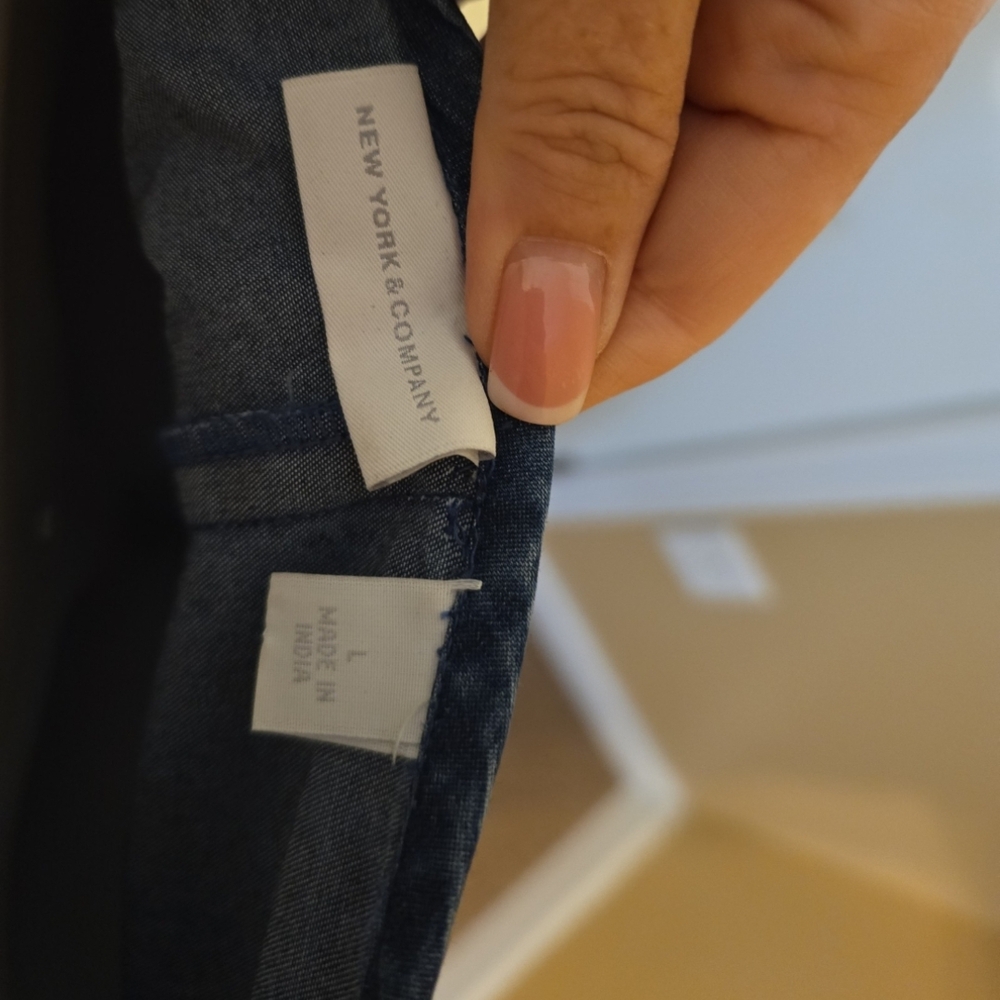 New York & Company Blue Denim Jacket - Picture 7 of 8